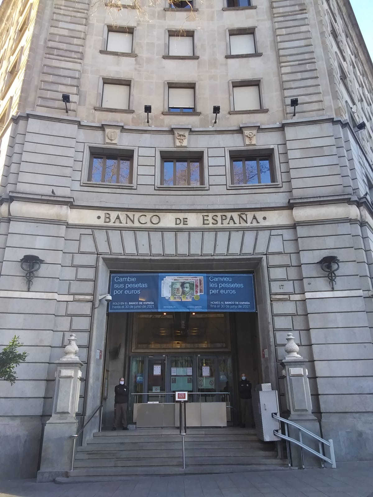 Sede del Banco de España en Barcelona
